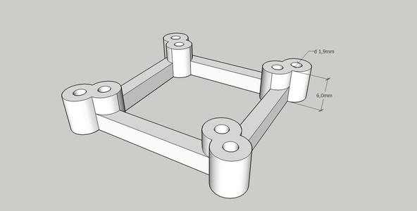Walksnail 1S 20x20 to 25x25 Adapter