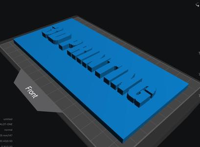 3D PRINTING Sign