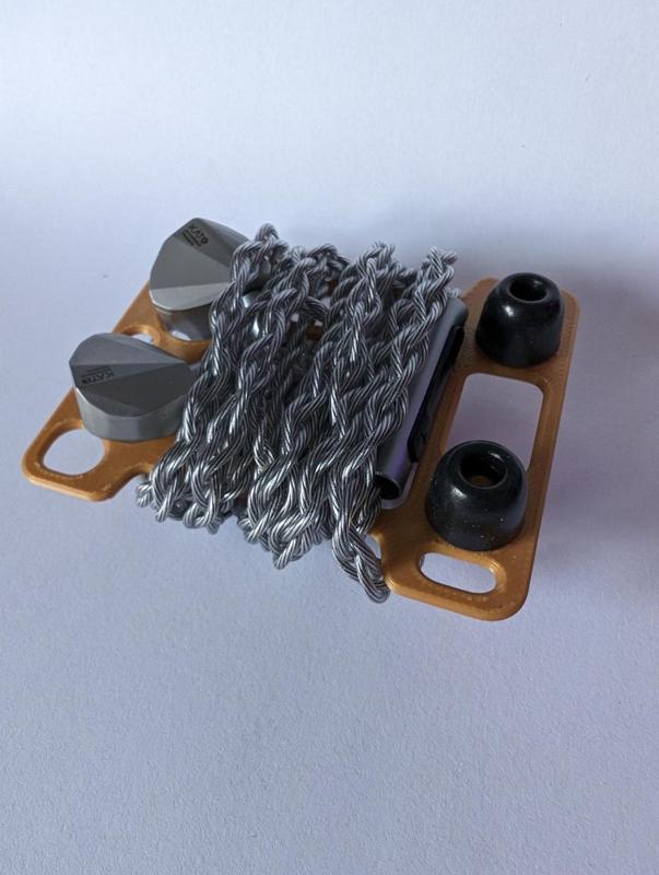 IEM Earbud (& Tip) Cable Wrap Card Case Organizer 