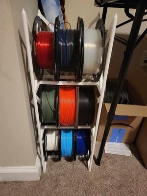 Stackable filament rack