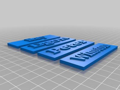 Ghost Busters Name Tags