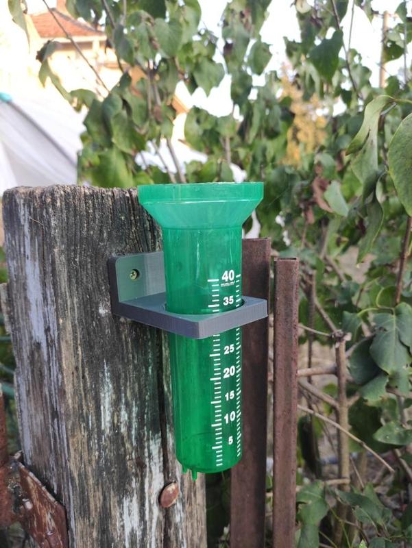 Rain gauge holder