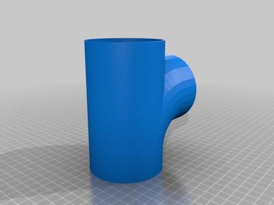 3 inch 3 way tube fitting for exhaust hose