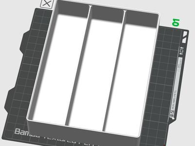 3x4 Gridfinity bin for alex drawer fit sewing kit