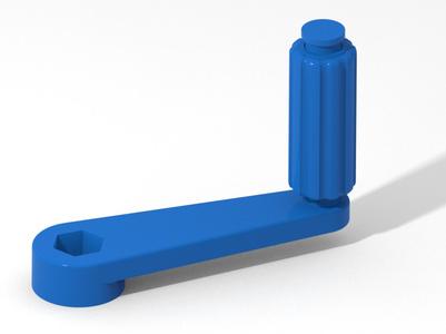 One-Piece 3D Printed Rotating Handle