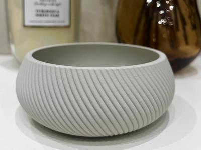 Spiral bowl tray trinket dish