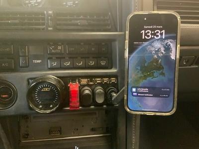 Toyota Supra MK3 Ashtray Delete V3 (Gauge POD, switches, magsafe phone holder)