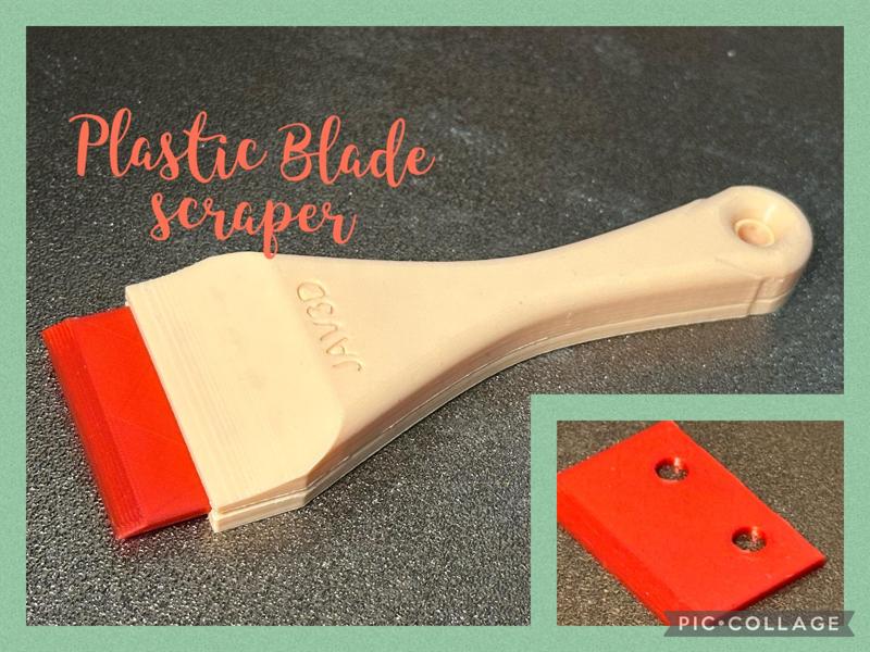 Plastic-Blade Scraper for the Print Bed - Schaber mit Kunststoffklinge für das Druckbett