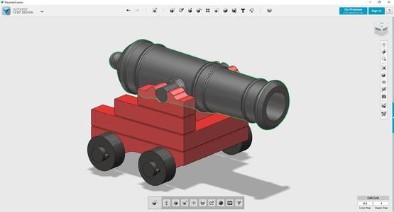 Cannon for Playmobil pirate ship