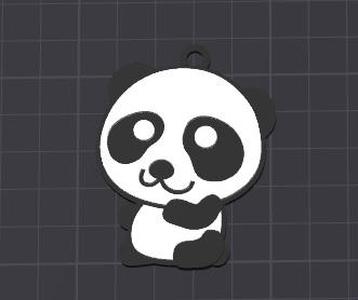 cute panda keychain necklace charm(free for commercial use)