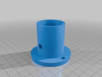 Pole Foot for Temporary / Portable Garage and Other Applications - 33mm & 38mm / 1 1/2"