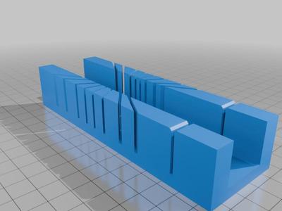 Miter boxes for small wooden strips