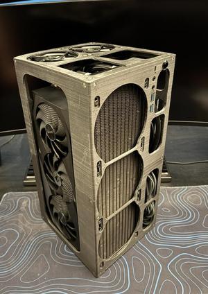 Vertical ITX Case w/ 360 AIO