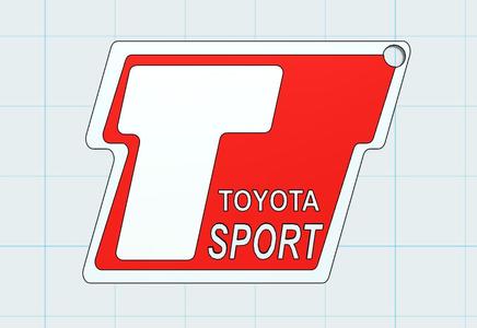 Toyota Sport logo keychain