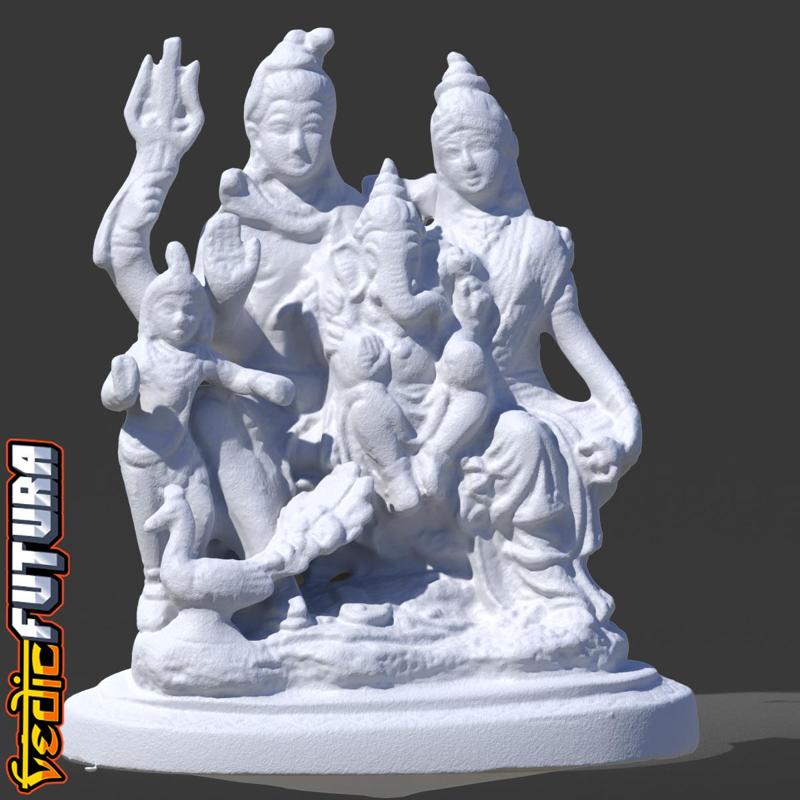 Divine Family - Shiva,Parvati,Ganesh & Skanda