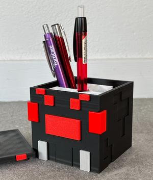 Minecraft inspired Halloween spider box