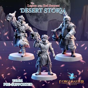 Desert Warhorn Warriors - Desert Shadow Warhorn Poses
