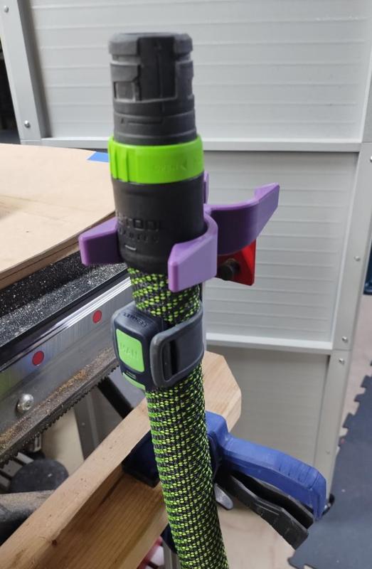 Festool D27 Suction Hose Holder - Clamp and Permanent Mounts
