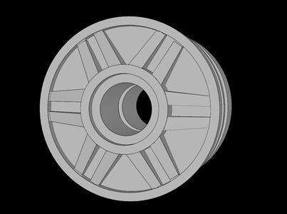 Lego Compatible (55981.dat) Wheel Rim 14 x 18 with Holes on Both Sides