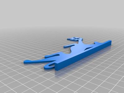 CHRISTMAS GREYHOUND SILHOUETTE ORNAMENTS