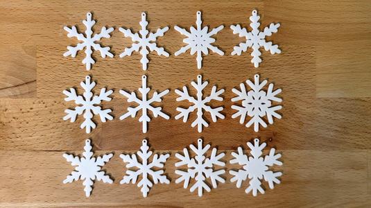 Snowflakes 3rd set for christmas tree decoration
