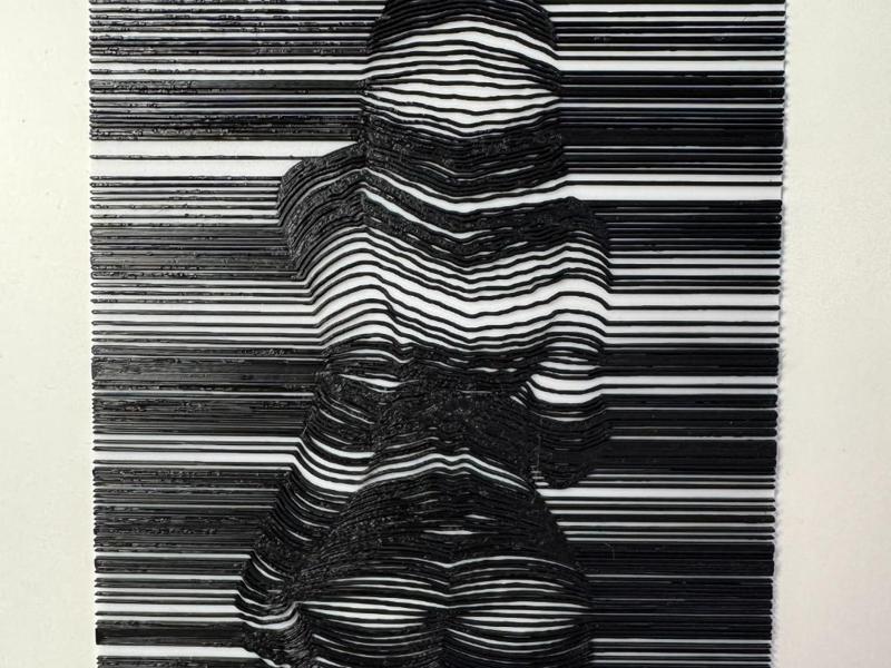 line drawing of a woman