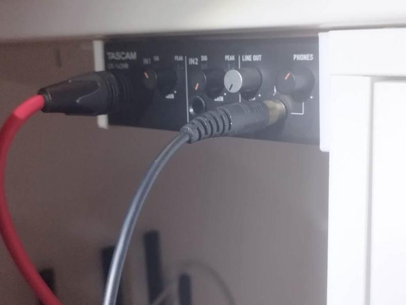 Mount for Tascam US-1x2HR