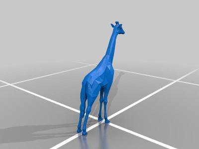 giraffe low poly