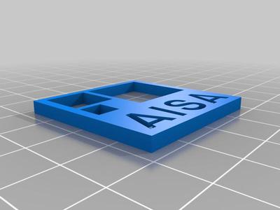AISA square Keyring