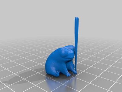 fred the baseball frog