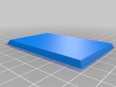 Rectangular base 50x75mm