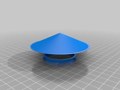 UFO printed using Fixture(reusable support)