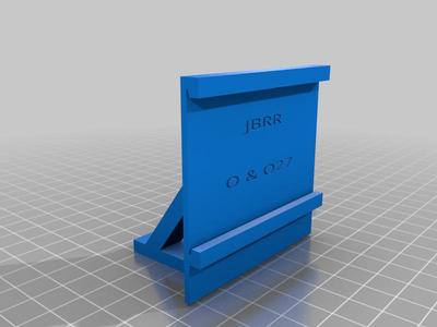 O Gauge Train Wall Display "Trestle"