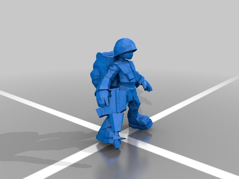 Western Frontier Grunt Rigged Poseable - Battalion Wars