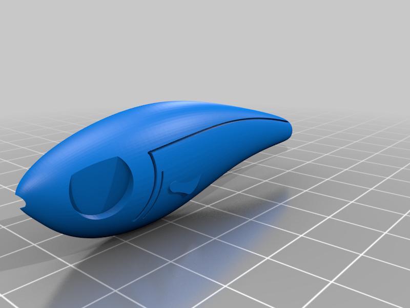 Señuelo 70mm con y sin babero / 70mm lure with and without lip