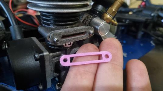 RC Nitro Car 1/10 exhaust flange - Carson CV-10 