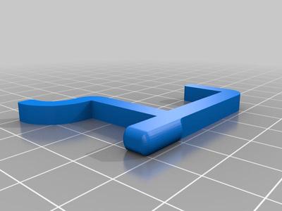 Inch square pegboard hook