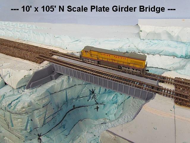 N Scale 104 Ft. Double Track Plate Girder Bridge...