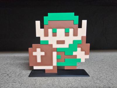 Voxel-Style Link from Zelda