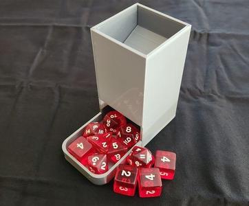  Foldable Mini Dice Tower (Prints Flat)