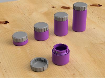 Modular Magnetic Containers – Stackable Twist Lock