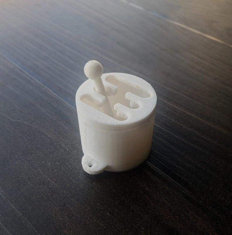Gear Shifter Fidget Keychain (no extra components required)