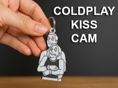 Coldplay Kiss Cam Keychain 