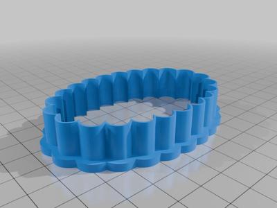 Fluffy Oval Cookie Cutter