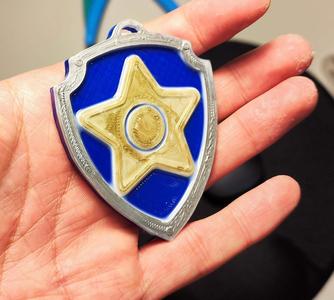 Medal Badge Paw Patrol Chase Rubble