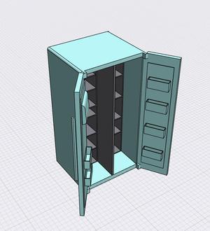 Doll house refrigerator 