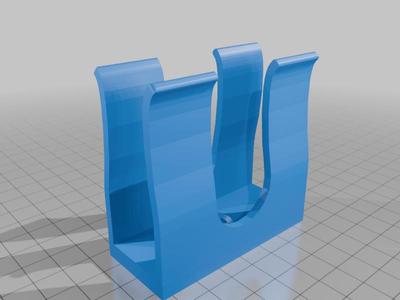 Baby monitor camera mount with off-center hole for VTech RM7766-2HD (60mm)