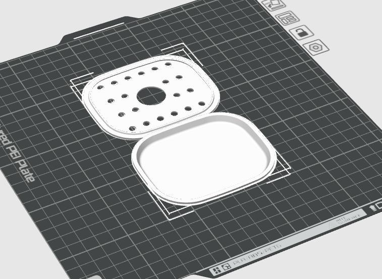 Baristina Tropfschale flach mit Abtropfgitter