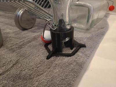 Bottle drying stand for glass bottles (parametric)