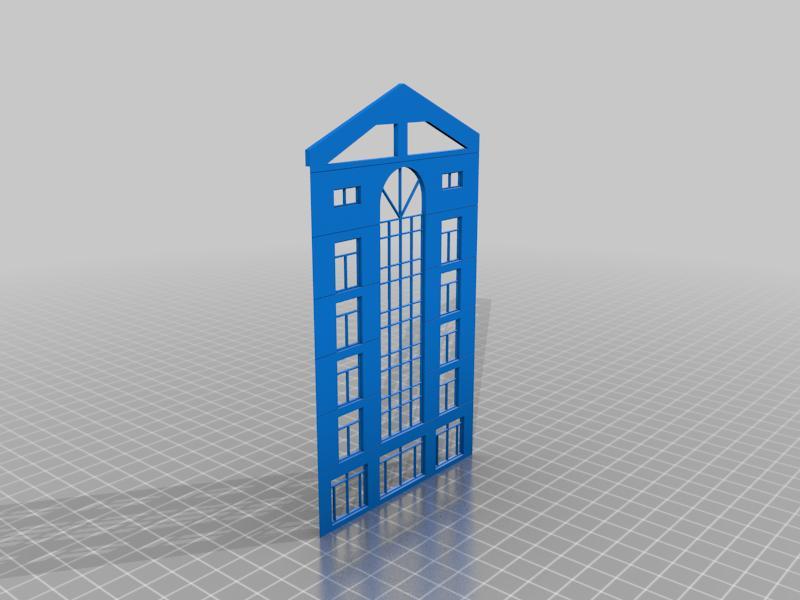 n scale city shopping mall